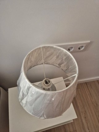 Lámpara de mesa cerámica decorada