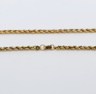 Cadena de oro de 18k. Peso: 20.00 gr.