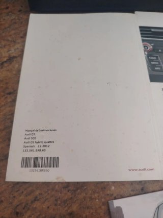 Manuales Audi Q5 SQ5 y Equipo Sonido