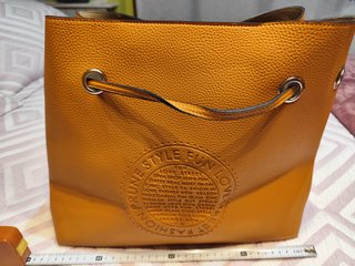 Bolso Grande Naranja/Amarillo