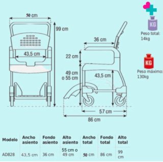 Silla MANNER ducha