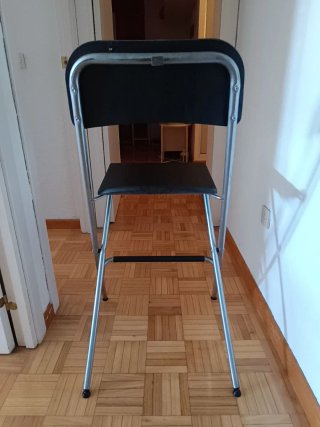 Silla plegable negra Ikea