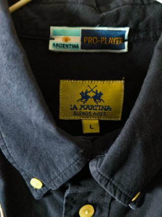 Camisa La Martina Azul Marino Talla L