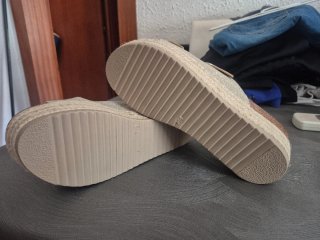 Sandalias Mustang Plataforma Glitter Hebillas