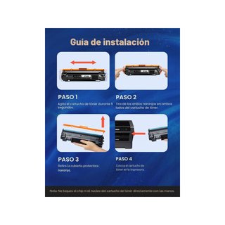 Cartuchos tóner compatibles HP 44A CF244A negro