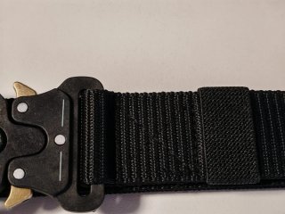 Cinturón Táctico Negro Hebilla Metálica