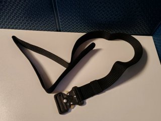 Cinturón Táctico Negro Hebilla Metálica