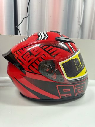 Casco de moto Gike rojo y negro Talla M