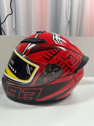 Casco de moto Gike rojo y negro Talla M