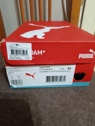 Tenis Puma Negros y Blancos
