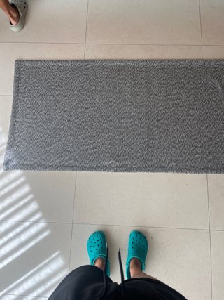 Alfombra Cocina/Baño Gris 150x75 cm