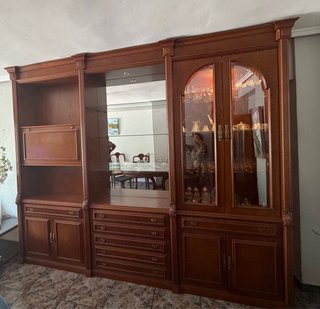 Mueble salón madera maciza clásico
