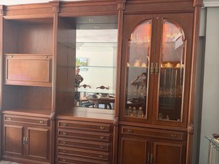 Mueble salón madera maciza clásico