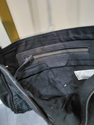 Bolso de piel Zara negro