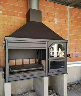 Barbacoa Horno Metal Terracota