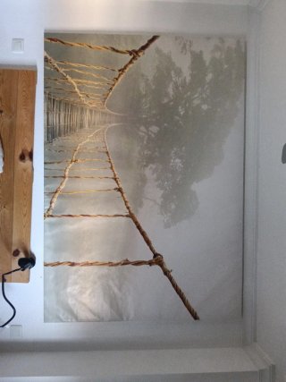 Cuadro Decorativo Escalera y Bosque