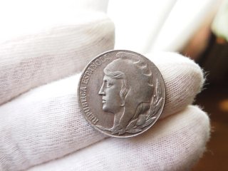 Moneda 5 céntimos peseta 1937 República española