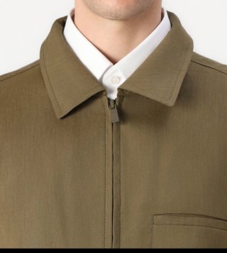 Chaqueta BOSS Carper Zip Verde Oliva