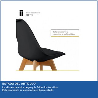 - SHIITO Otto silla comedor nórdico sencilla