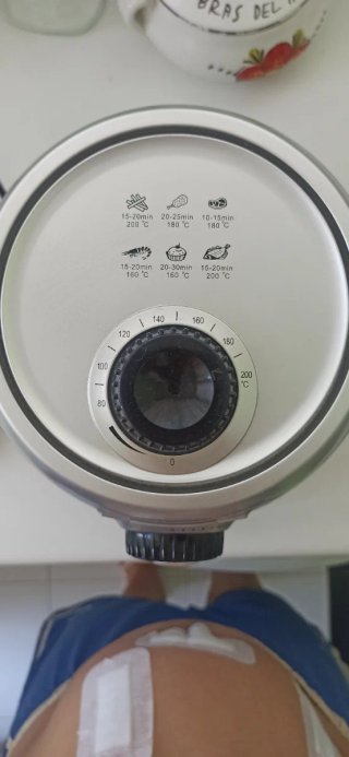 Freidora de aire Tristar sin aceite 1000W 2L Negra
