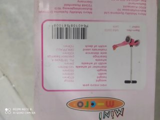 Patinete infantil rosa Micro Mini