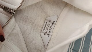 Sudadera 1977 Primark Mujer Blanca Talla M