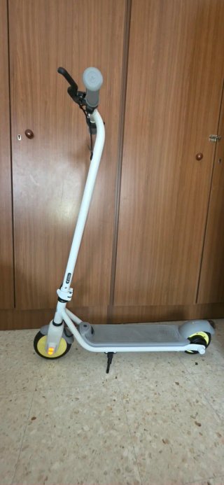Patinete Eléctrico Blanco y Gris ninebot,