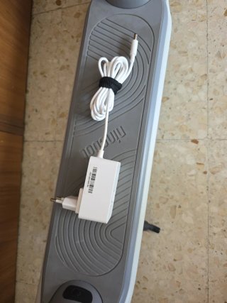 Patinete Eléctrico Blanco y Gris ninebot,
