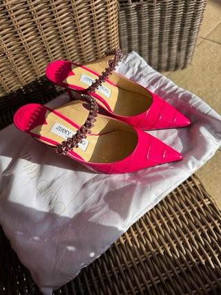 Jimmy Choo Bing Fucsia Cocodrilo Originales