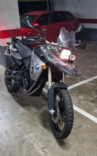 BMW F800GS Adventure Moto Gris Plata