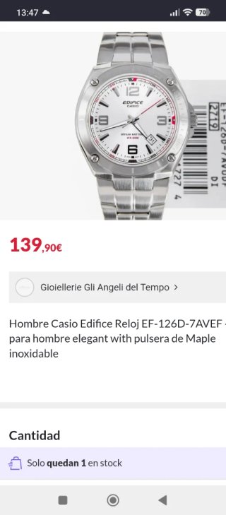 Reloj CASIO Edifice