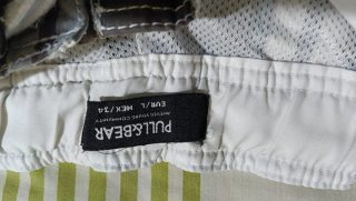 Bañador Pull&Bear Cuadros Morado Gris