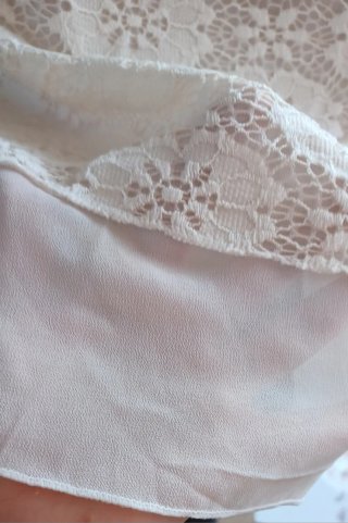 Blusa pizzo bianca
