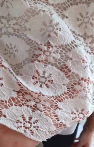 Blusa pizzo bianca