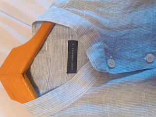 Camisa Adolfo Domínguez Hombre Azul Rayas