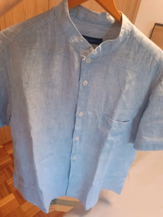 Camisa Adolfo Domínguez Hombre Azul Rayas