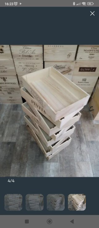 8 Cajas Madera Expositoras Comercios