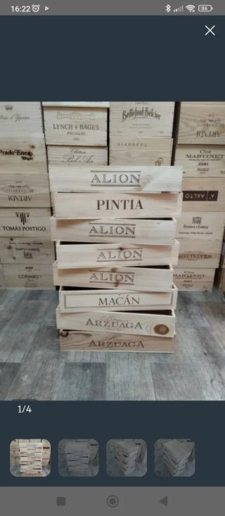 8 Cajas Madera Expositoras Comercios