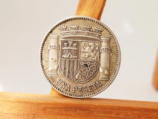 Moneda Plata 1 peseta 1933 *3*4 República española
