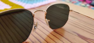 Gafas de sol Ray-Ban Hexagonal doradas