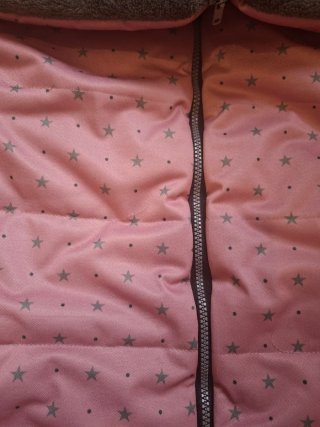 Saco de silla de invierno rosa estrellas