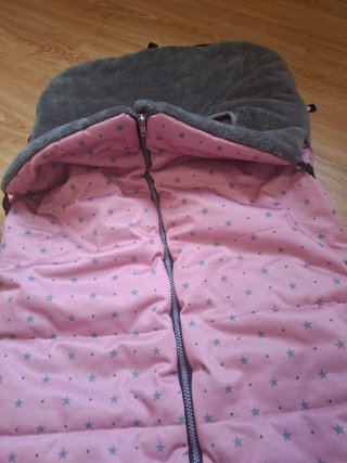 Saco de silla de invierno rosa estrellas