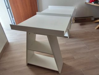 Mesa de estudio Vika blanca 140x70x80