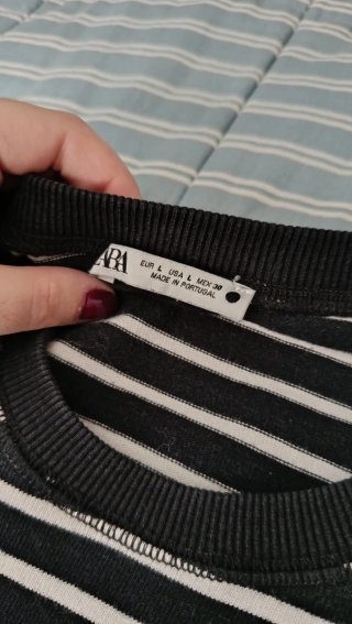 Suéter Zara rayas mujer Talla L