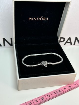 Pulsera Pandora 17cm Alas Ángel Plata original