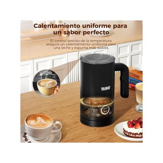 YASHE espumador leche eléctrico fácil limpieza