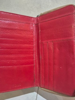 Monedero Tous Rojo con Oso