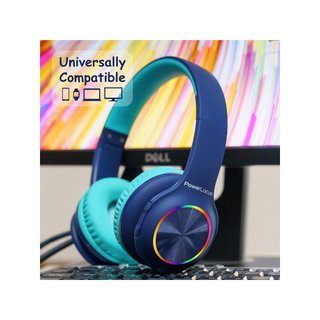 PowerLocus auriculares bluetooth niños luces LED