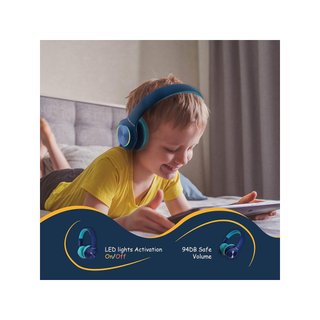 PowerLocus auriculares bluetooth niños luces LED
