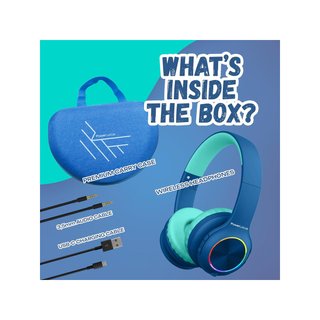 PowerLocus auriculares bluetooth niños luces LED